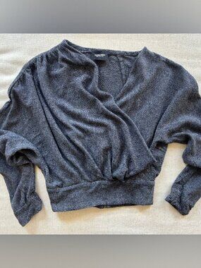 Rachel Comey Cowl Neck Long Sleeve Crop Top